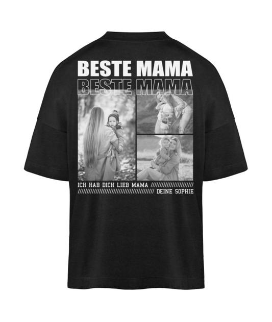 Oversized T-Shirt – Beste Mama pers. - Backprint
