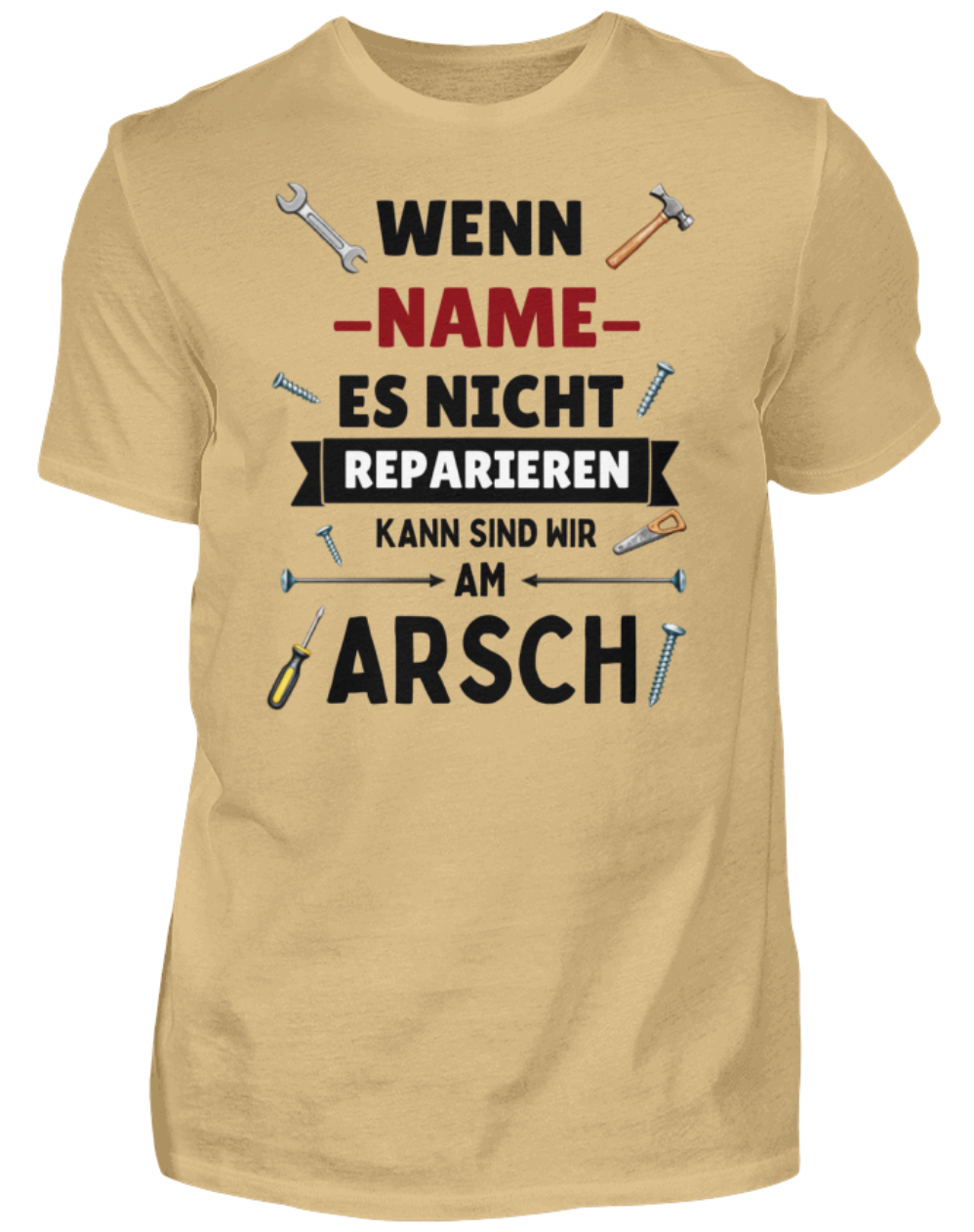 Problemlöser T-Shirt – Personalisierbarer Spruch für Handwerker - Herren Shirt | Schollys - Schollys