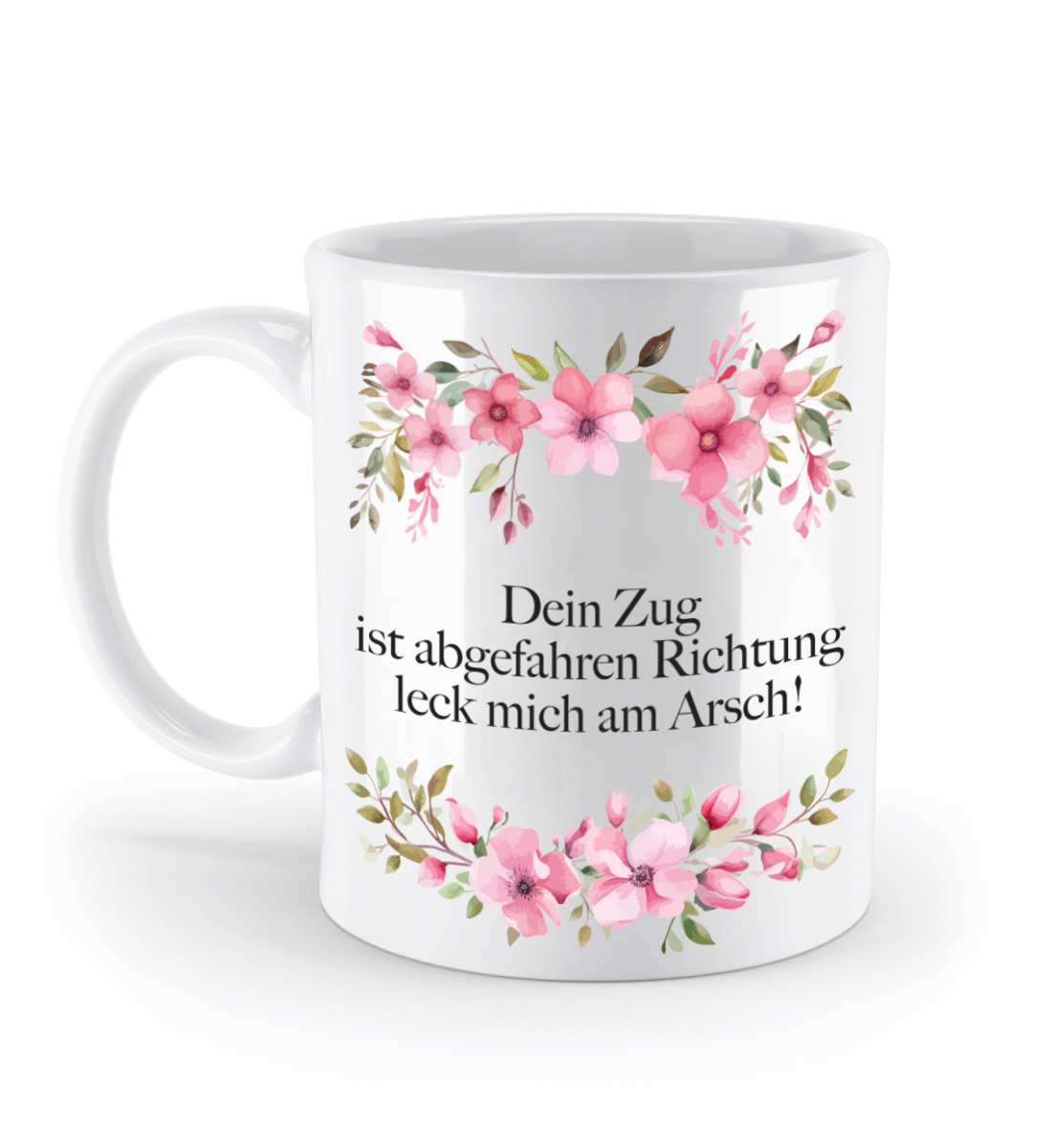 Tasse - Dein Zug ist abgefahren...! - Blumen