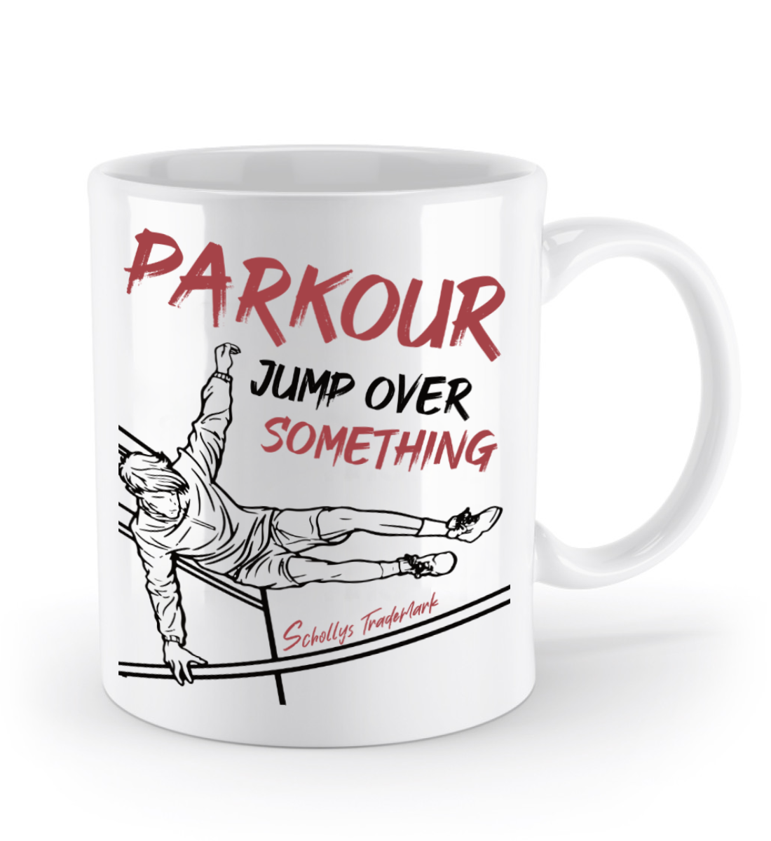 Parkour Tasse - "Jump over something" | Schollys