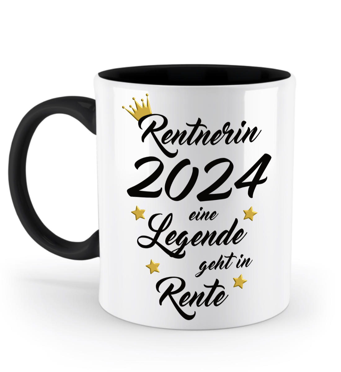 Tasse Rentnerin - eine Legende geht in Rente - personalisiert mit Jahr oder Name