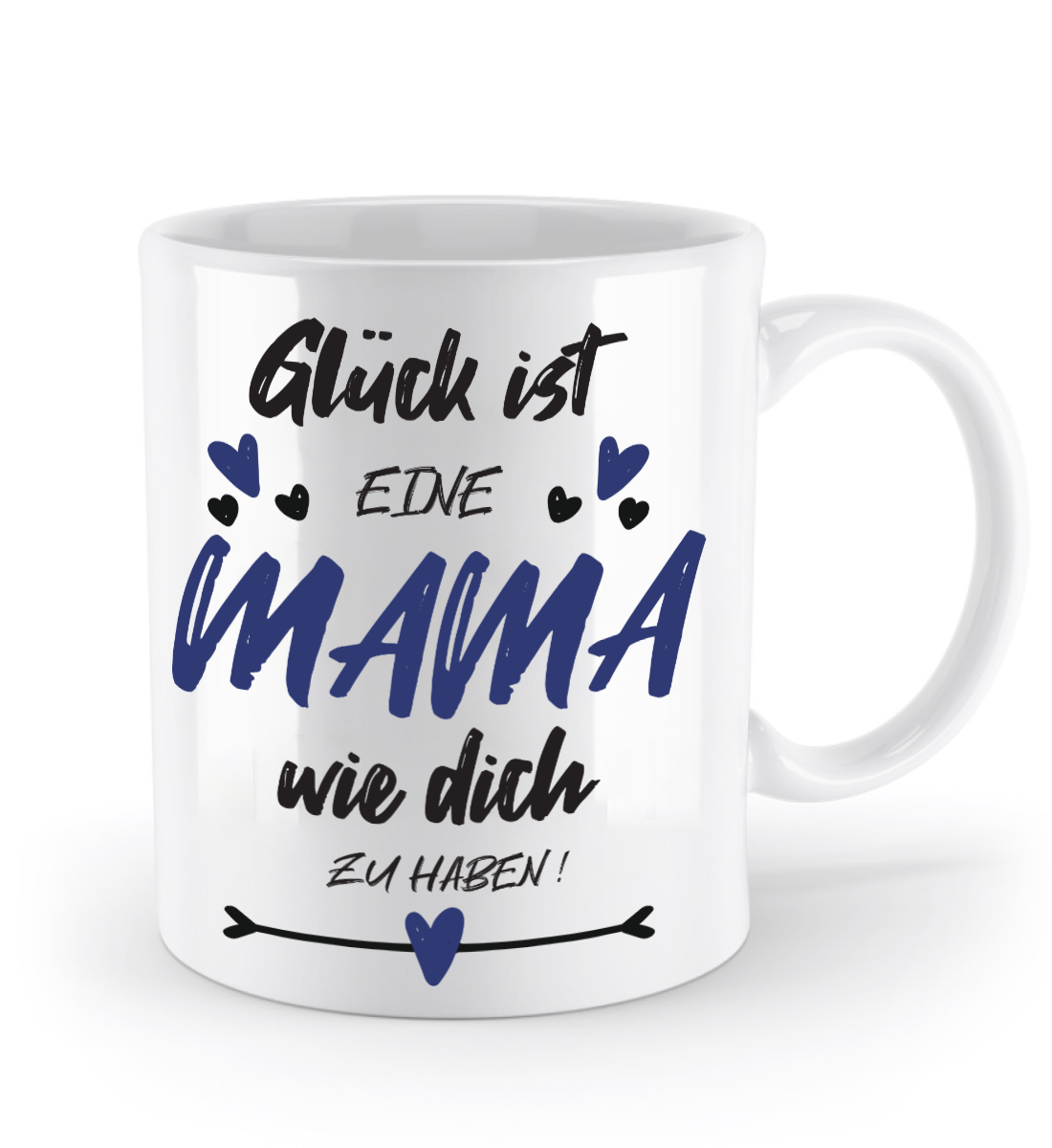 Tasse mit Spruch - "Glück ist eine Mama wie dich zu haben!" - Geschenktasse, Geschenkidee, Fototasse