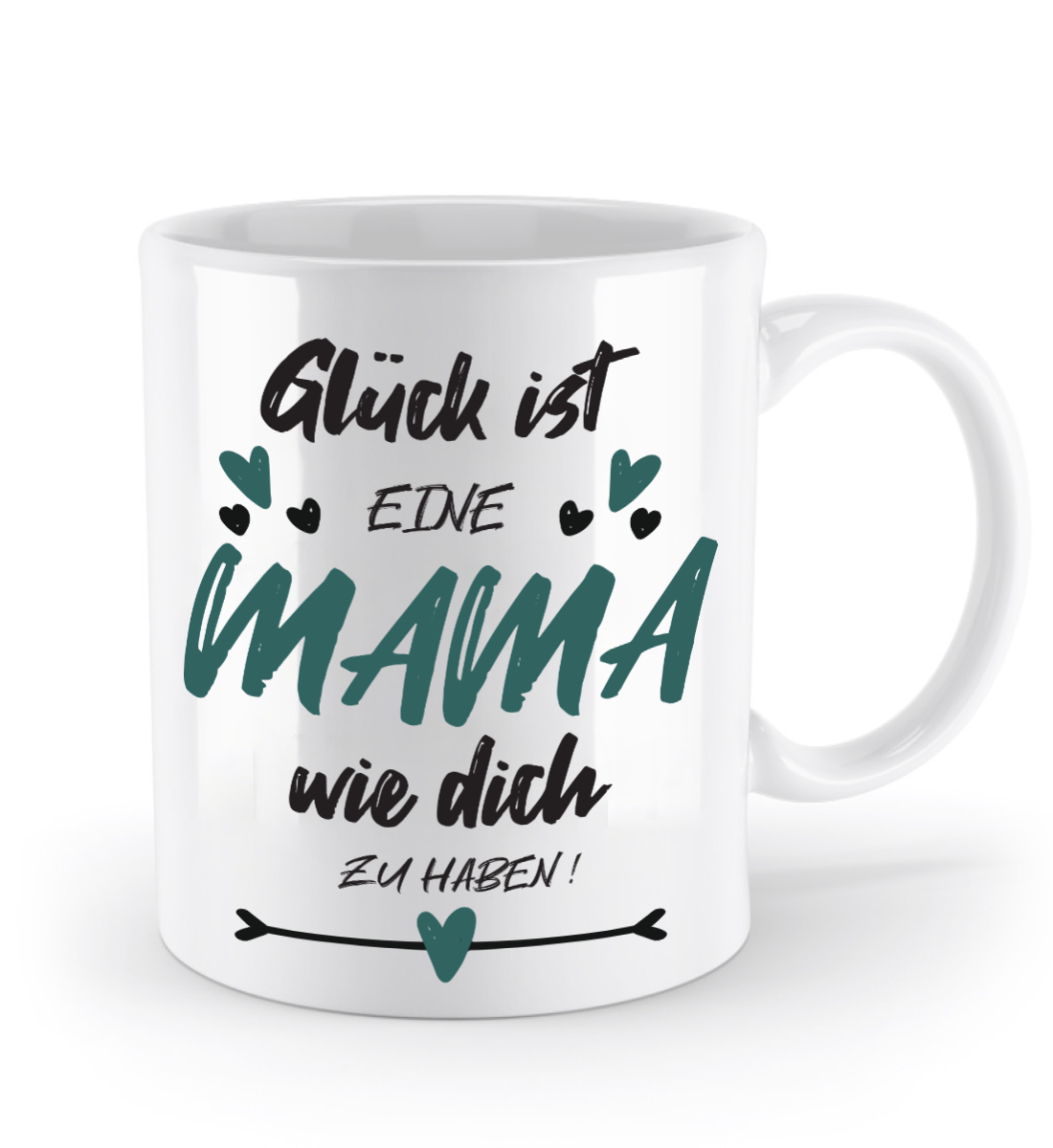 Tasse mit Spruch - "Glück ist eine Mama wie dich zu haben!" - Geschenktasse, Geschenkidee, Fototasse