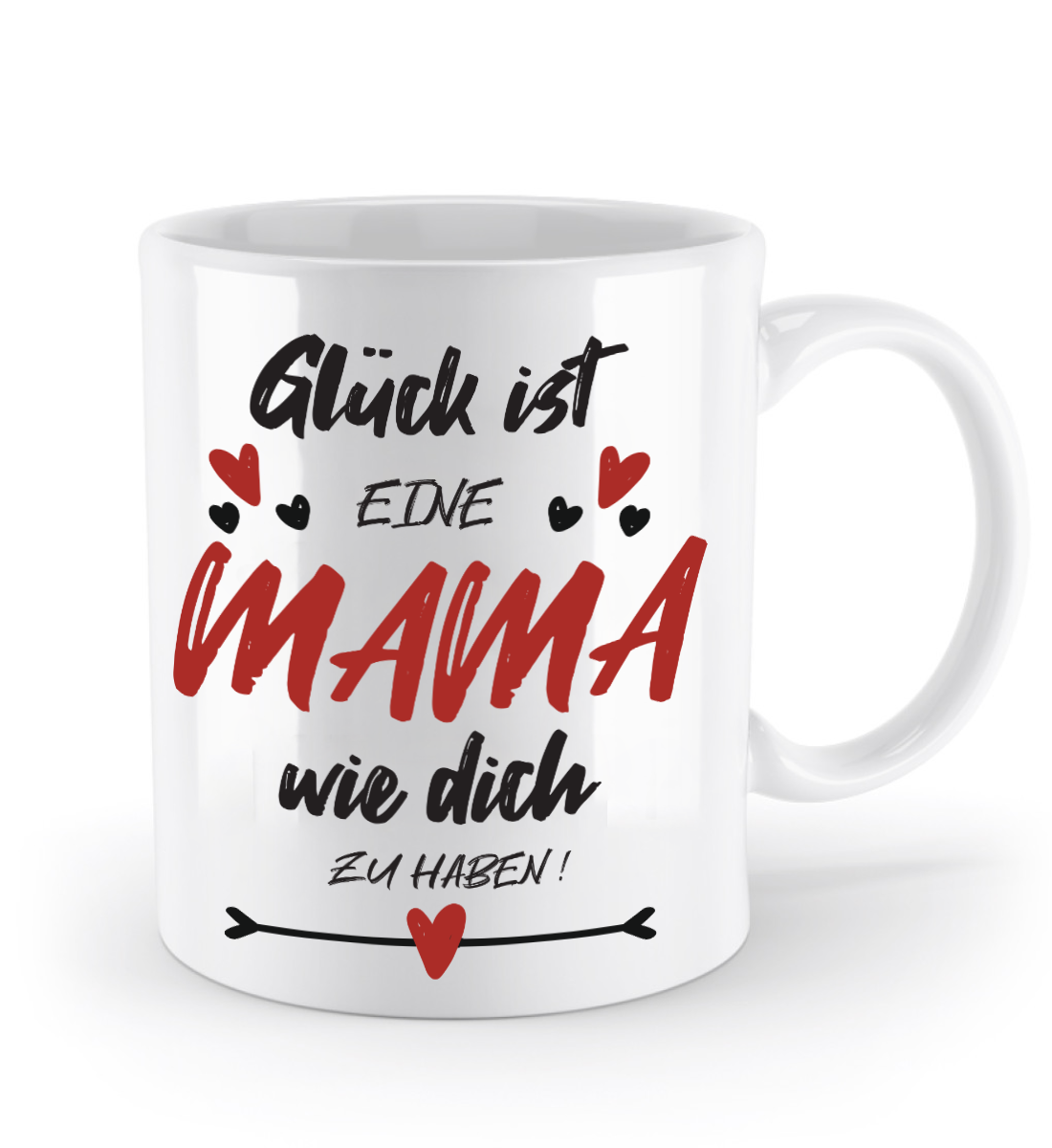 Tasse mit Spruch - "Glück ist eine Mama wie dich zu haben!" - Geschenktasse, Geschenkidee, Fototasse