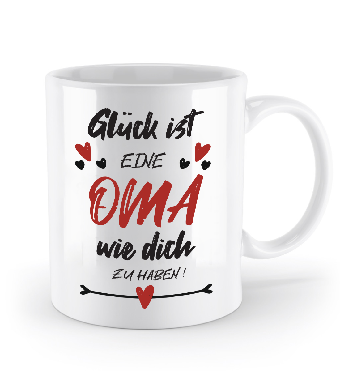 Tasse mit Spruch - "Glück ist eine Oma wie dich zu haben!" - Geschenktasse, Geschenkidee, Fototasse