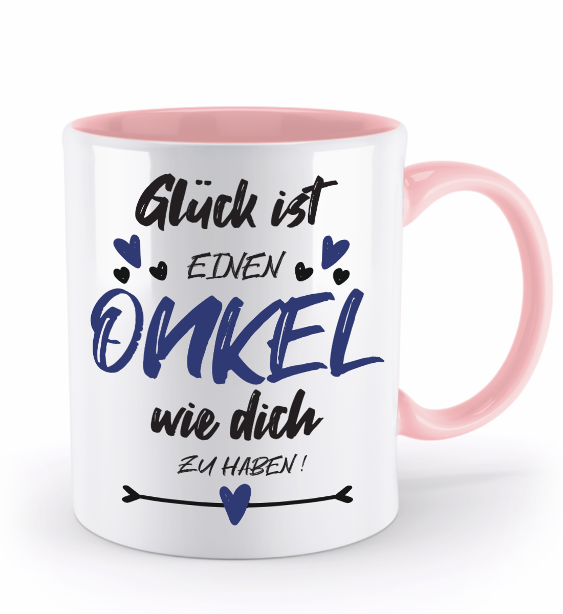 Tasse mit Spruch - "Glück ist einen Onkel wie dich zu haben!" - Geschenktasse, Geschenkidee, Fototasse