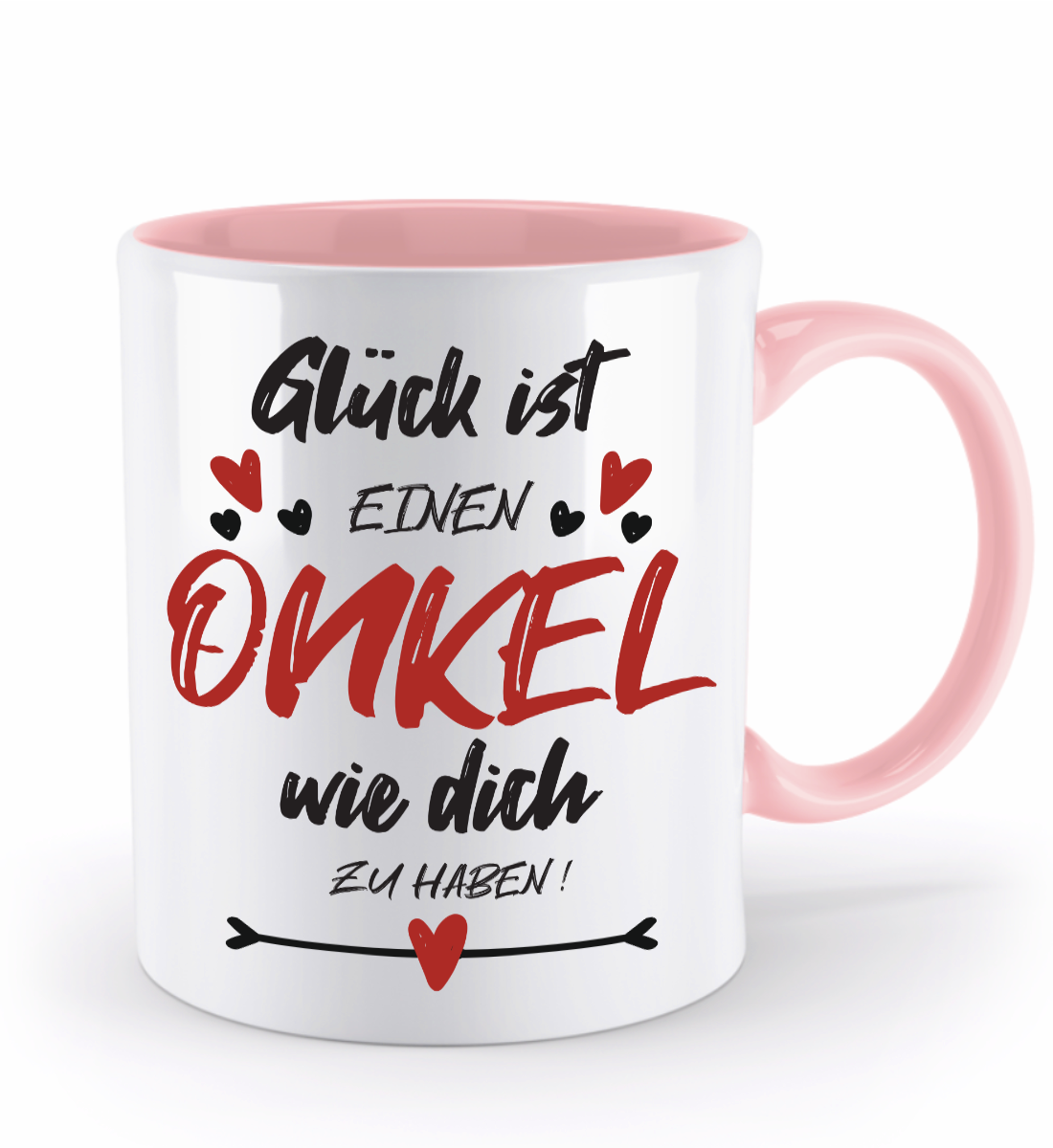 Tasse mit Spruch - "Glück ist einen Onkel wie dich zu haben!" - Geschenktasse, Geschenkidee, Fototasse