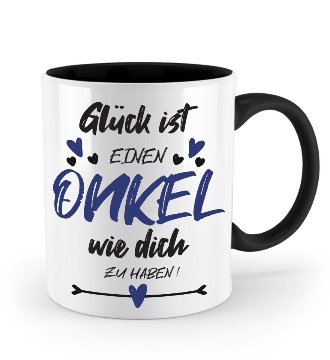 Tasse mit Spruch - "Glück ist einen Onkel wie dich zu haben!" - Geschenktasse, Geschenkidee, Fototasse