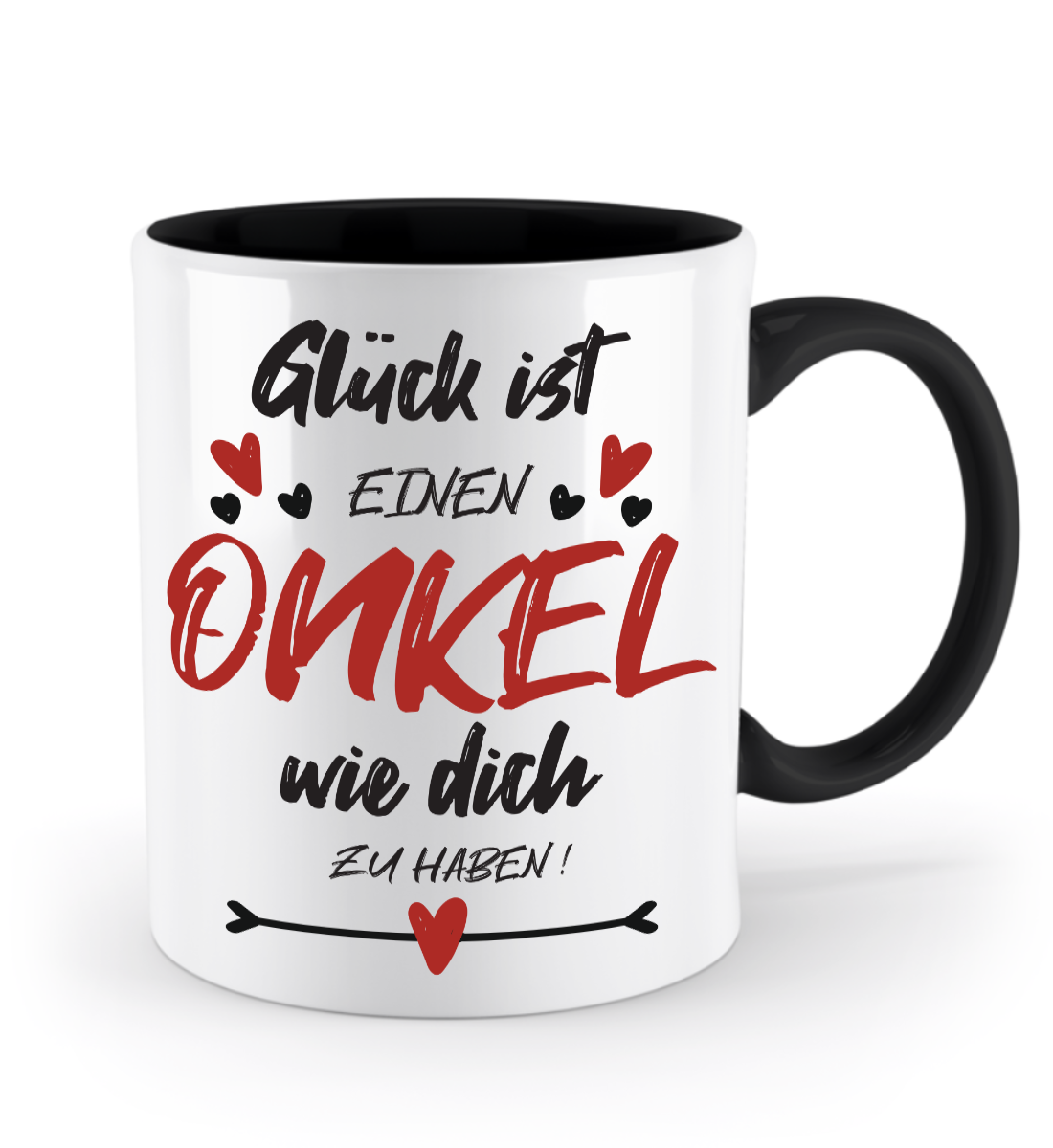 Tasse mit Spruch - "Glück ist einen Onkel wie dich zu haben!" - Geschenktasse, Geschenkidee, Fototasse