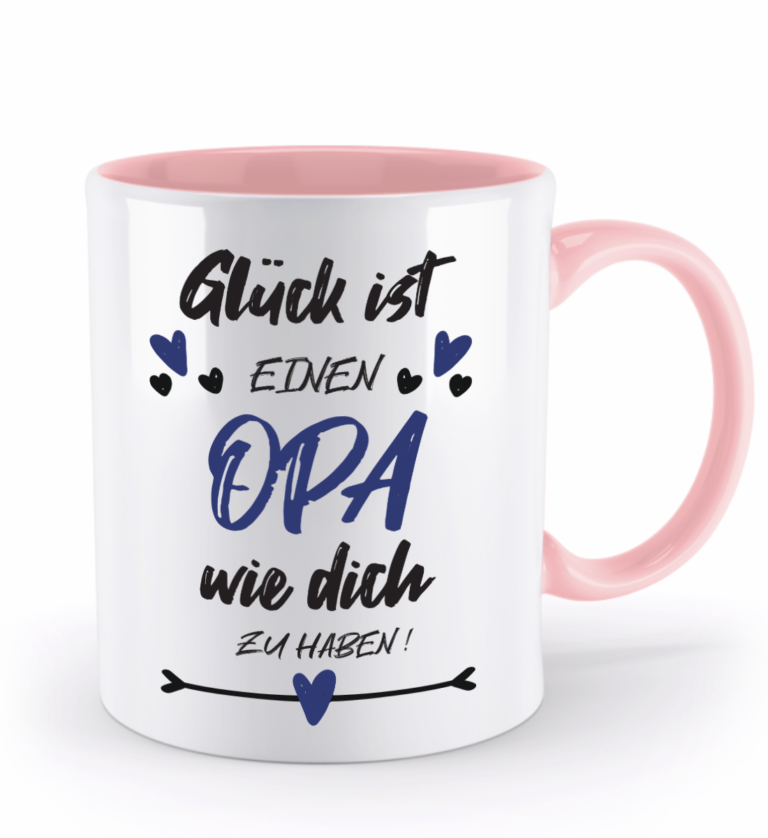 Tasse mit Spruch - "Glück ist einen Opa wie dich zu haben!" - Geschenktasse, Geschenkidee, Fototasse
