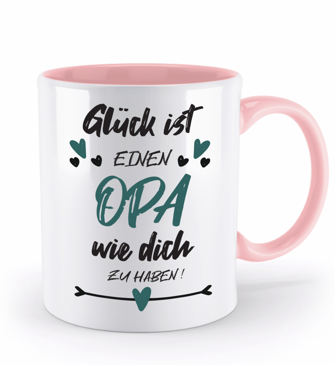 Tasse mit Spruch - "Glück ist einen Opa wie dich zu haben!" - Geschenktasse, Geschenkidee, Fototasse