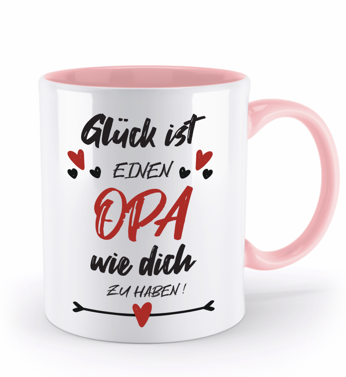 Tasse mit Spruch - "Glück ist einen Opa wie dich zu haben!" - Geschenktasse, Geschenkidee, Fototasse