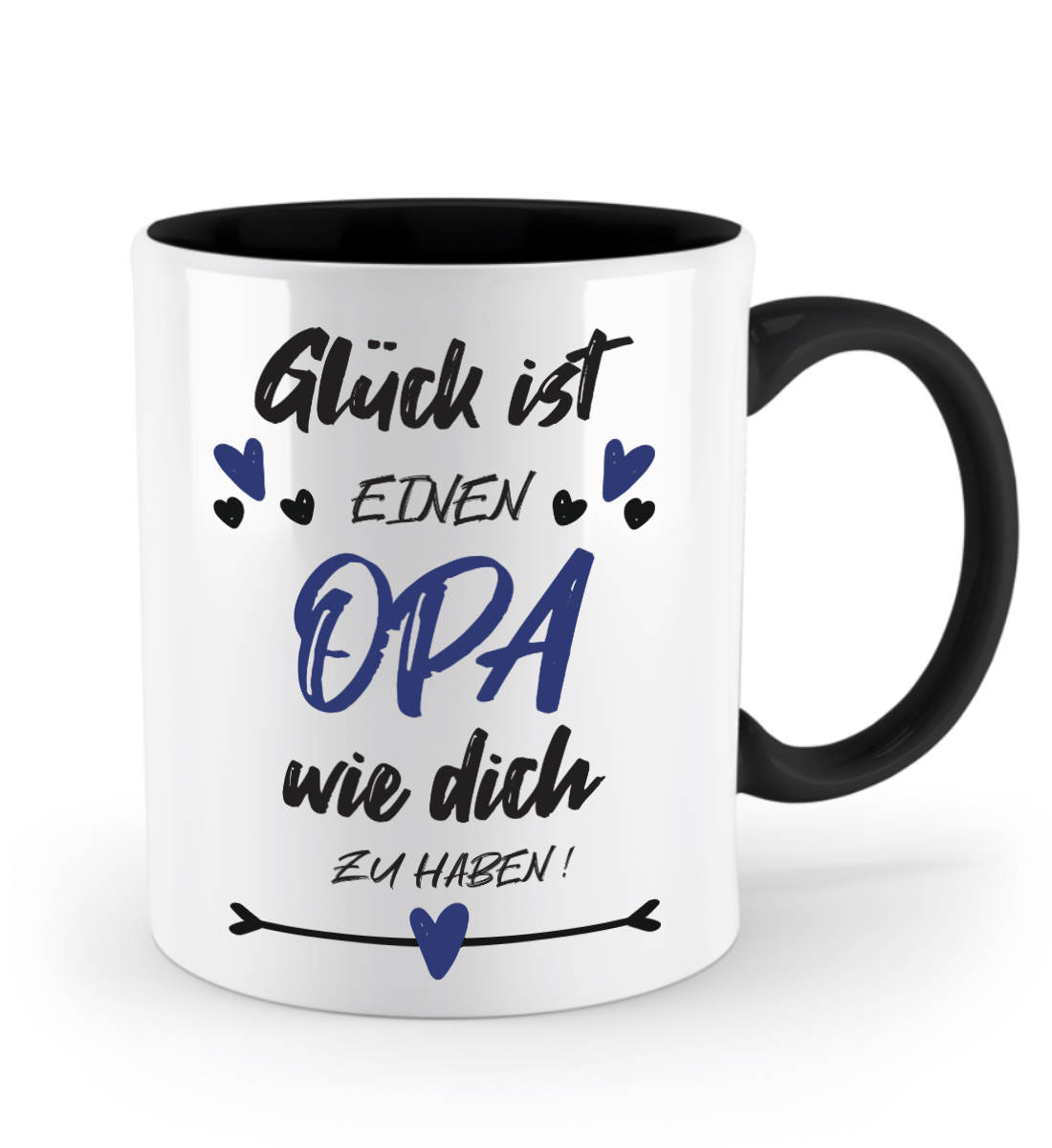 Tasse mit Spruch - "Glück ist einen Opa wie dich zu haben!" - Geschenktasse, Geschenkidee, Fototasse