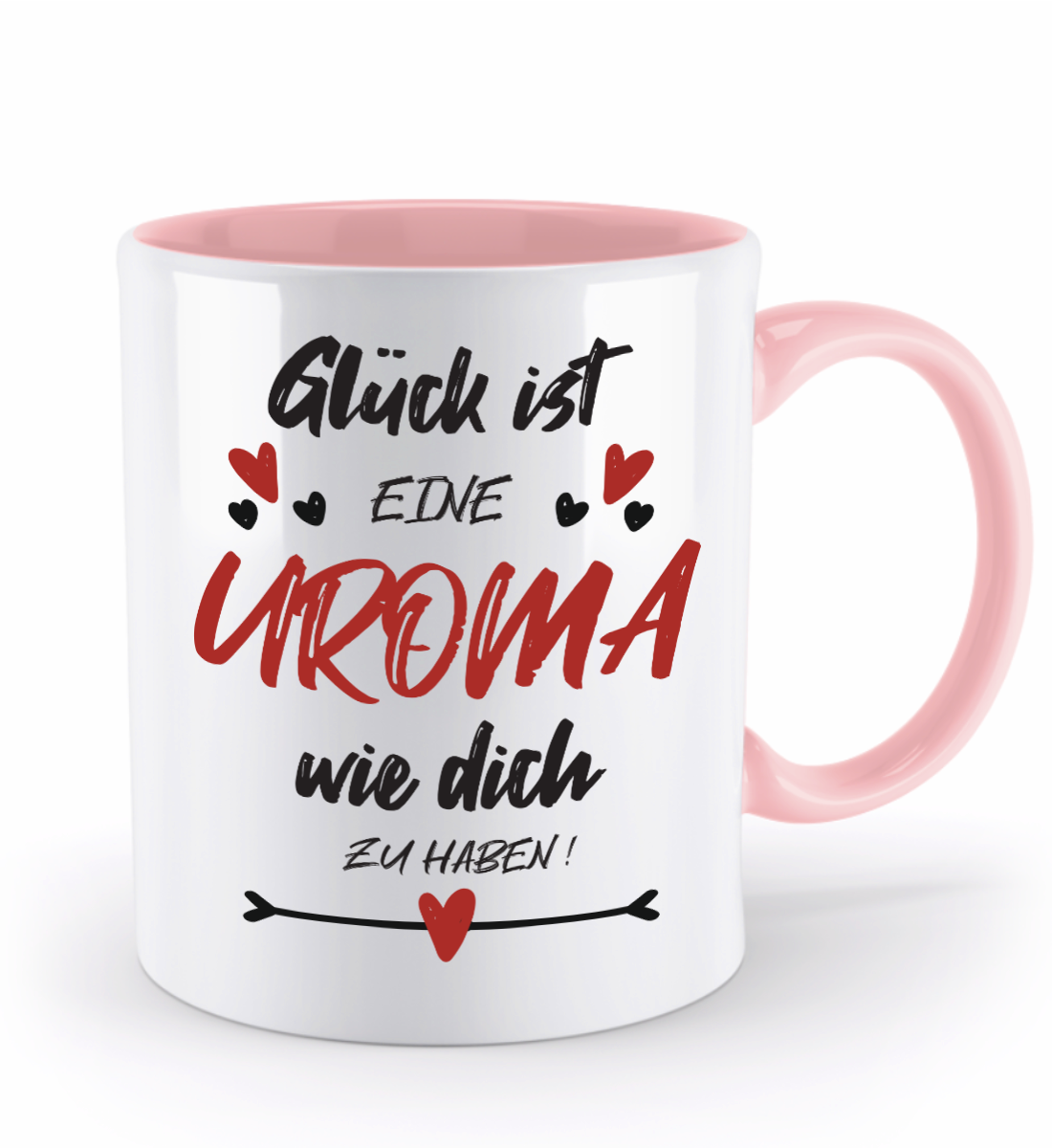 Tasse mit Spruch - "Glück ist eine Uroma wie dich zu haben!" - Geschenktasse, Geschenkidee, Fototasse