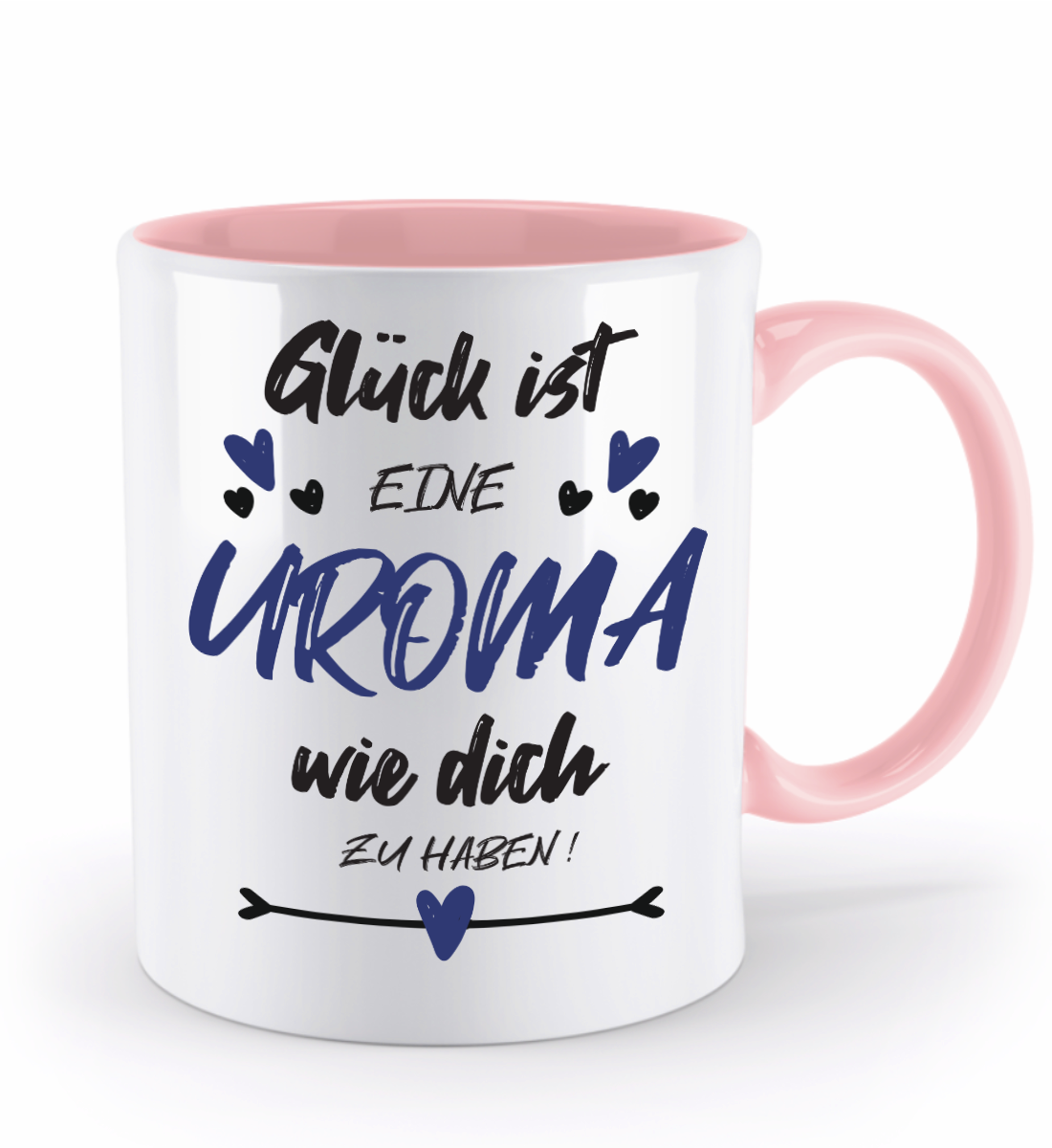 Tasse mit Spruch - "Glück ist eine Uroma wie dich zu haben!" - Geschenktasse, Geschenkidee, Fototasse