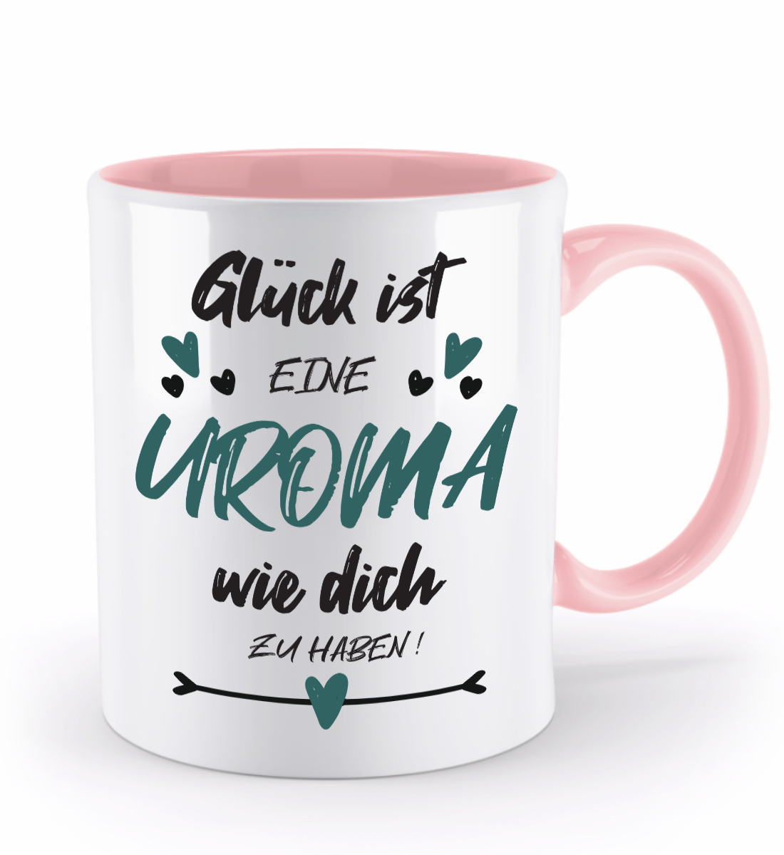 Tasse mit Spruch - "Glück ist eine Uroma wie dich zu haben!" - Geschenktasse, Geschenkidee, Fototasse
