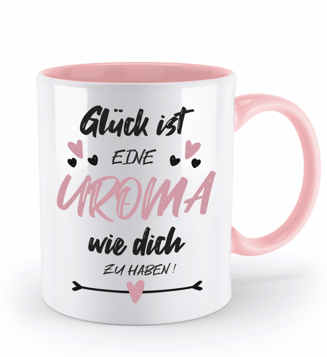 Tasse mit Spruch - "Glück ist eine Uroma wie dich zu haben!" - Geschenktasse, Geschenkidee, Fototasse