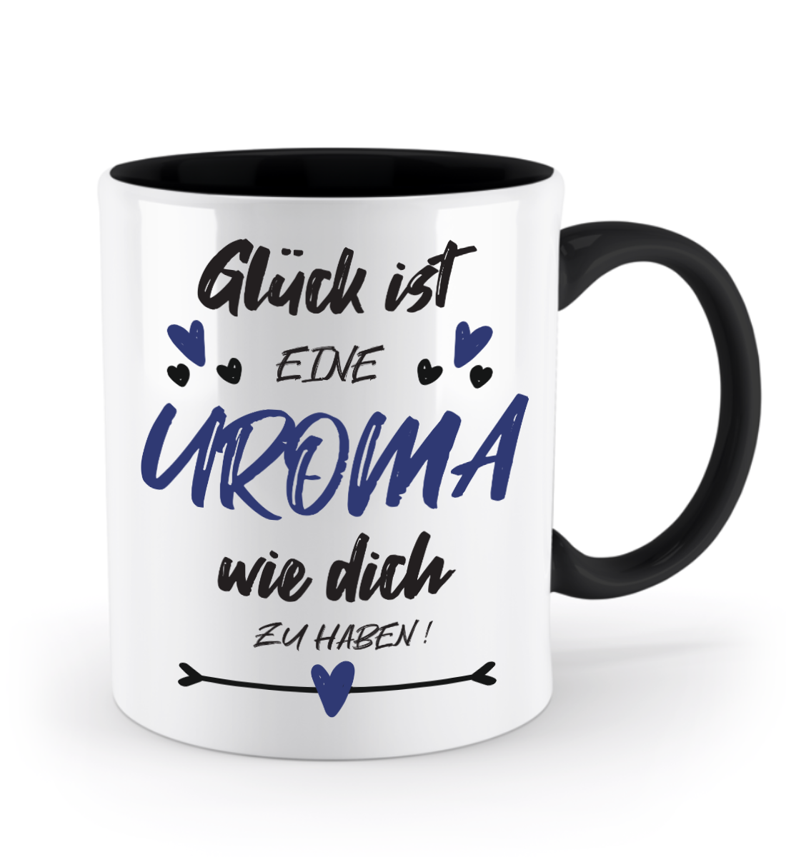 Tasse mit Spruch - "Glück ist eine Uroma wie dich zu haben!" - Geschenktasse, Geschenkidee, Fototasse