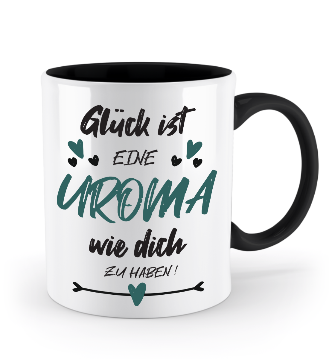 Tasse mit Spruch - "Glück ist eine Uroma wie dich zu haben!" - Geschenktasse, Geschenkidee, Fototasse