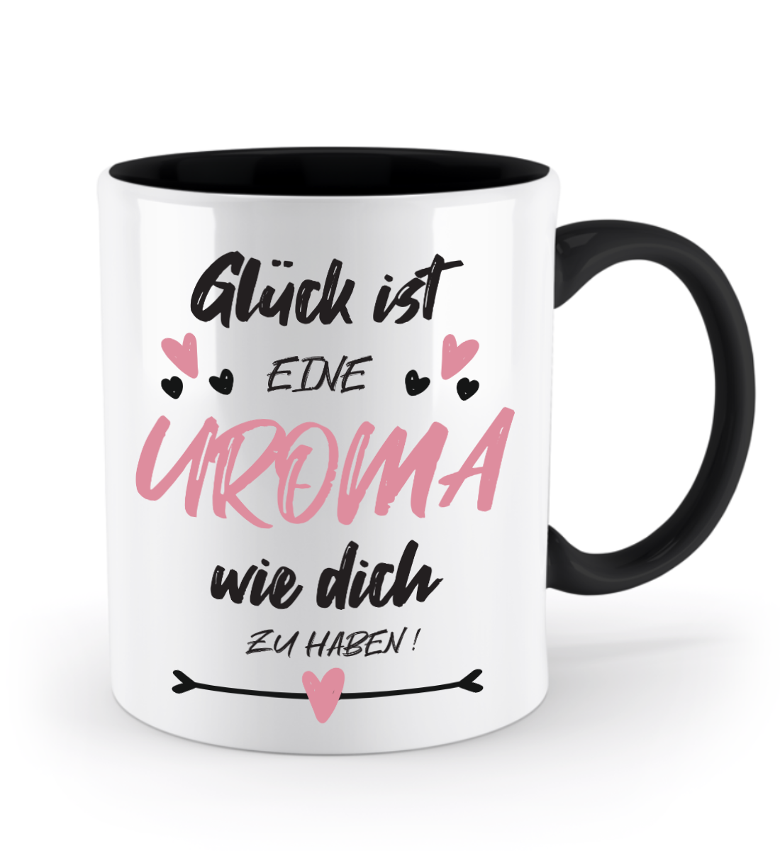 Tasse mit Spruch - "Glück ist eine Uroma wie dich zu haben!" - Geschenktasse, Geschenkidee, Fototasse