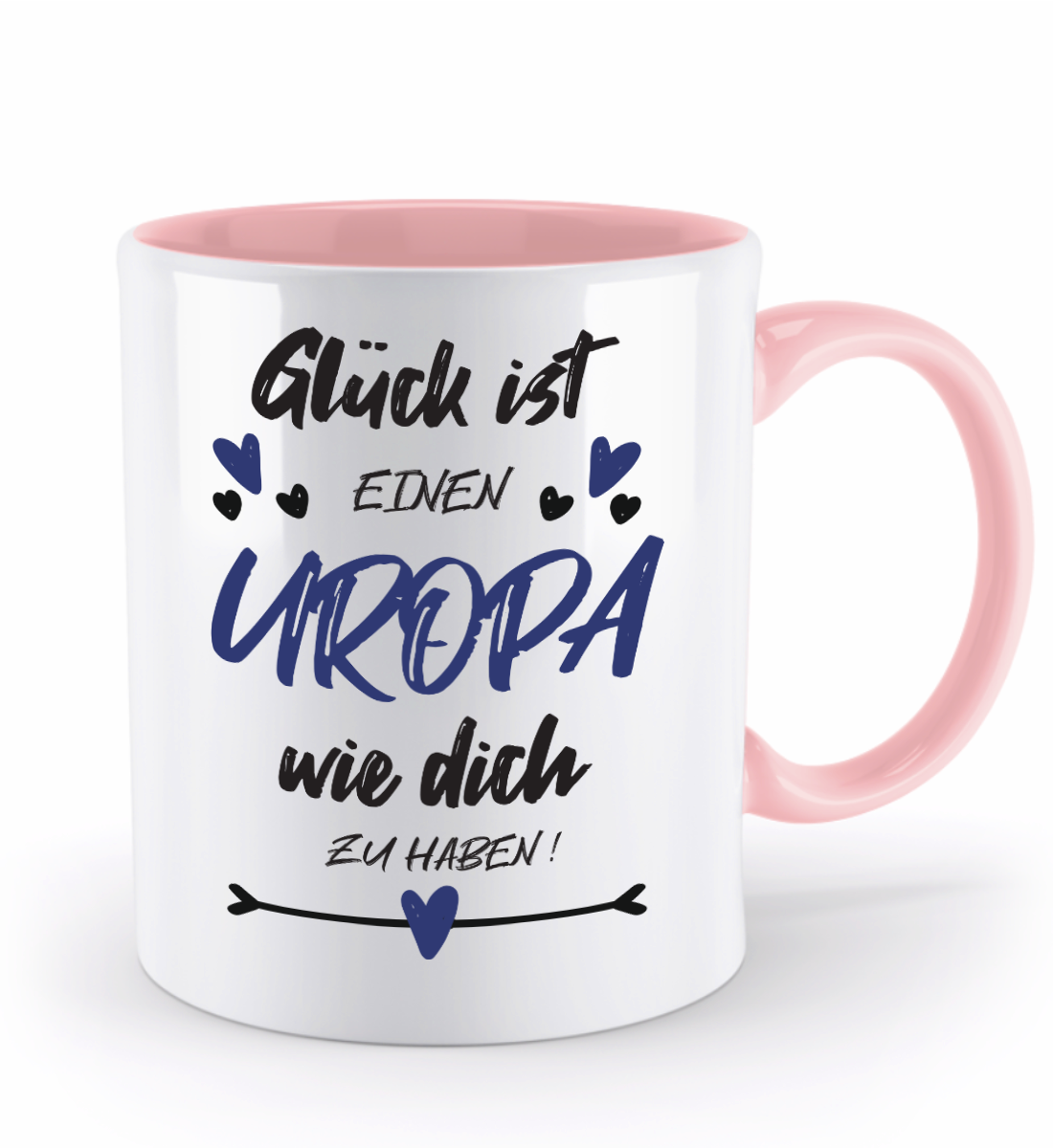 Tasse mit Spruch - "Glück ist einen Uropa wie dich zu haben!" - Geschenktasse, Geschenkidee, Fototasse