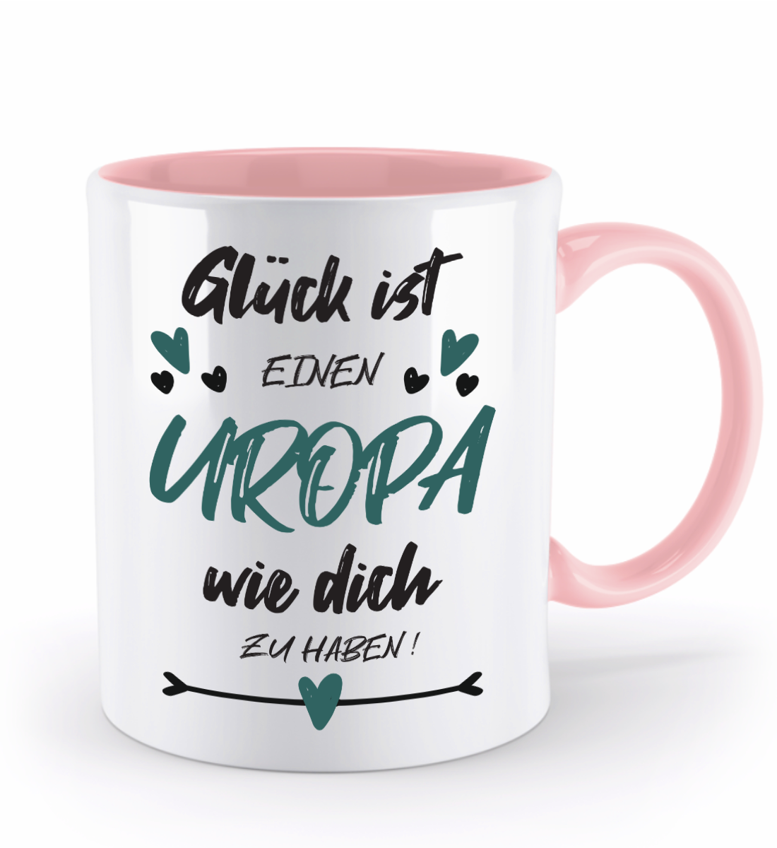 Tasse mit Spruch - "Glück ist einen Uropa wie dich zu haben!" - Geschenktasse, Geschenkidee, Fototasse