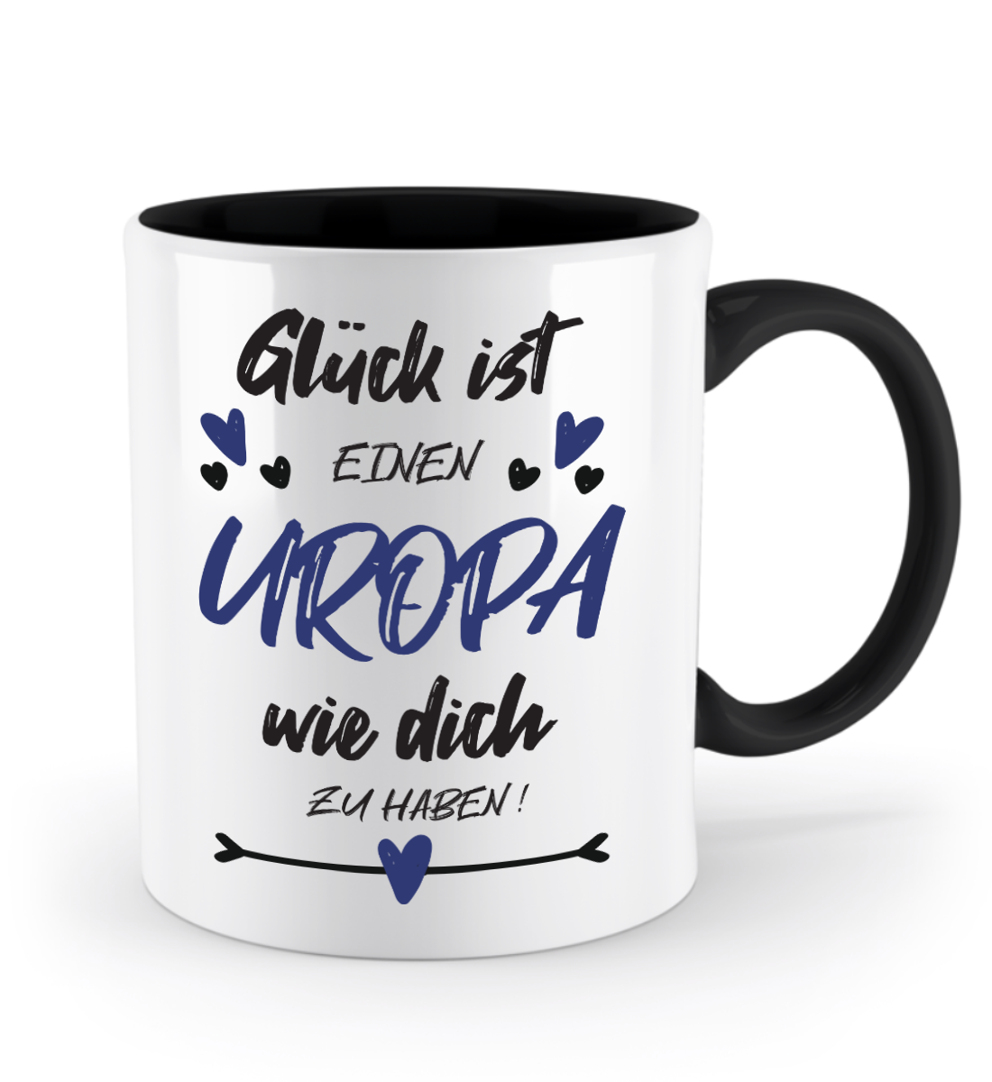 Tasse mit Spruch - "Glück ist einen Uropa wie dich zu haben!" - Geschenktasse, Geschenkidee, Fototasse