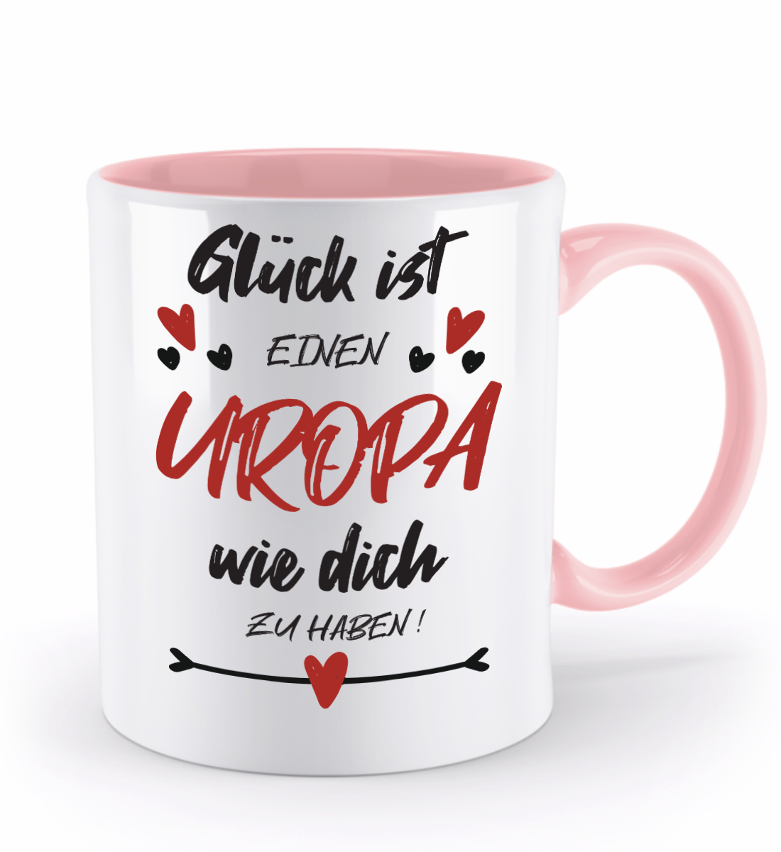 Tasse mit Spruch - "Glück ist einen Uropa wie dich zu haben!" - Geschenktasse, Geschenkidee, Fototasse