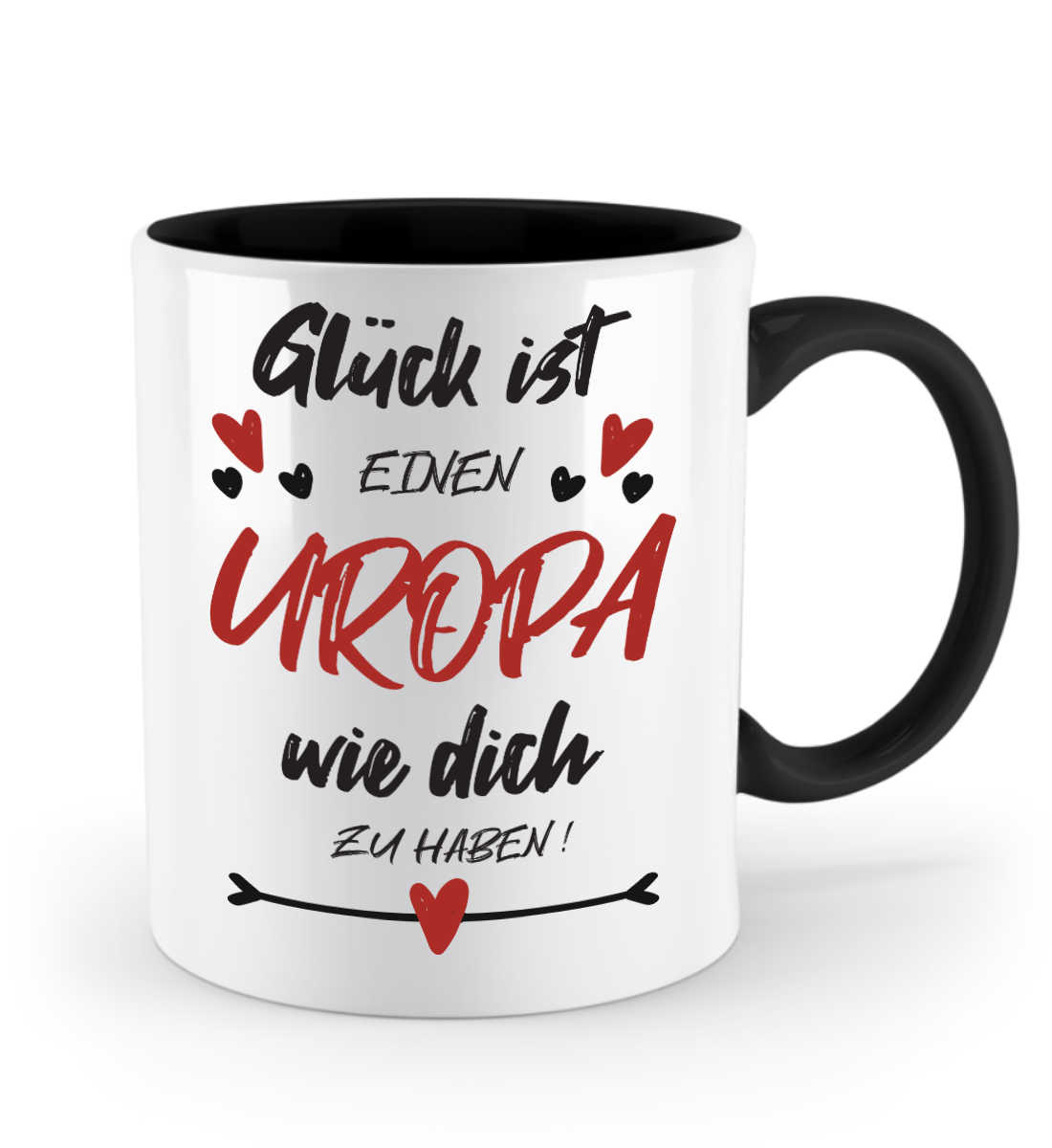 Tasse mit Spruch - "Glück ist einen Uropa wie dich zu haben!" - Geschenktasse, Geschenkidee, Fototasse