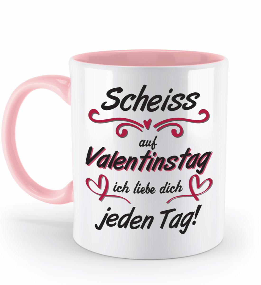 Valentinstag Tasse - "Scheiss auf Valentinstag" | Schollys