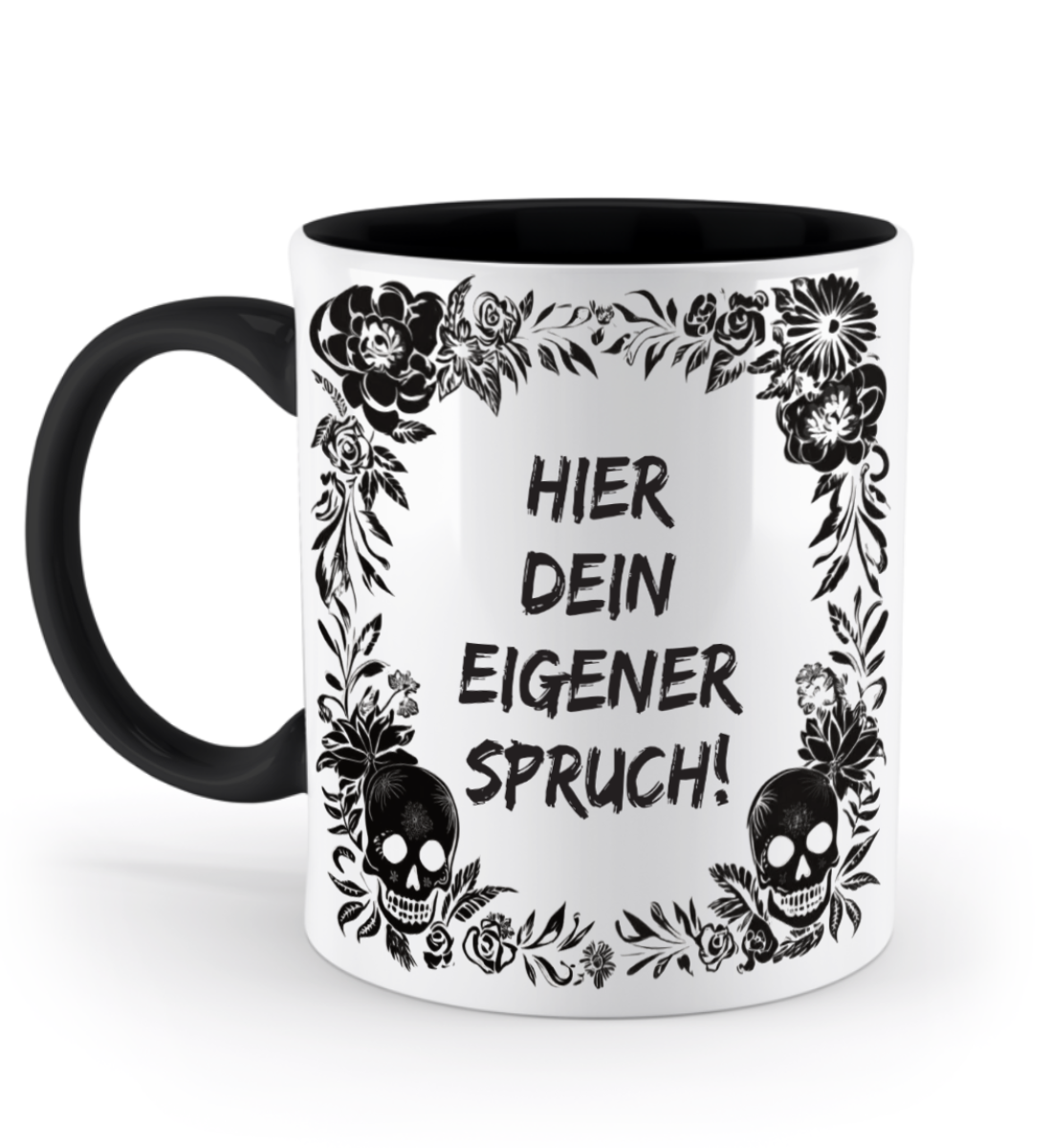 Tasse (personalisiert) - Dein eigener Spruch! - Skull Statement