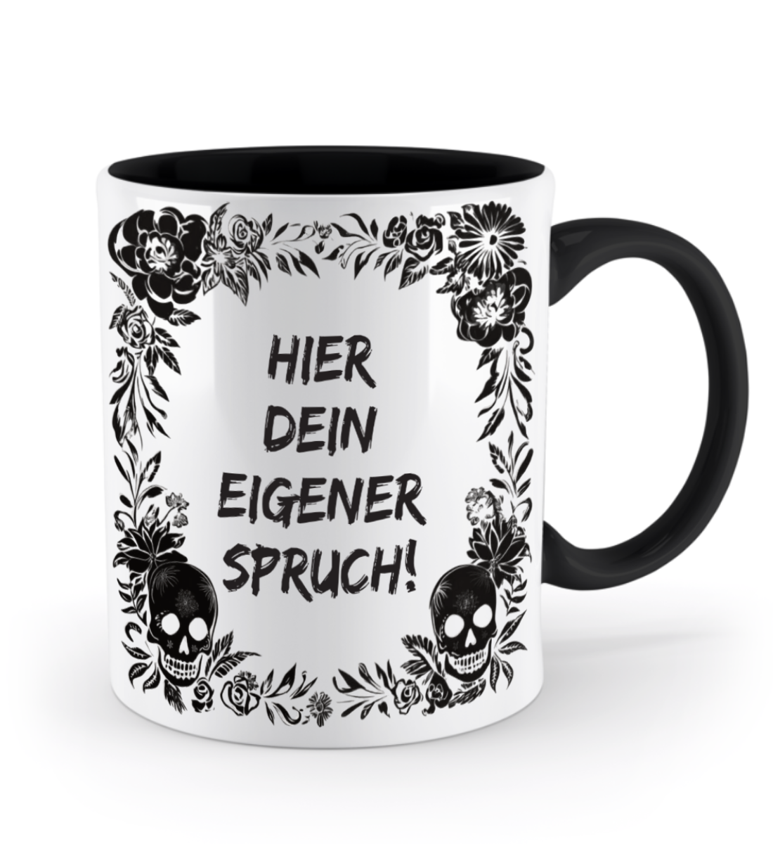 Tasse (personalisiert) - Dein eigener Spruch! - Skull Statement