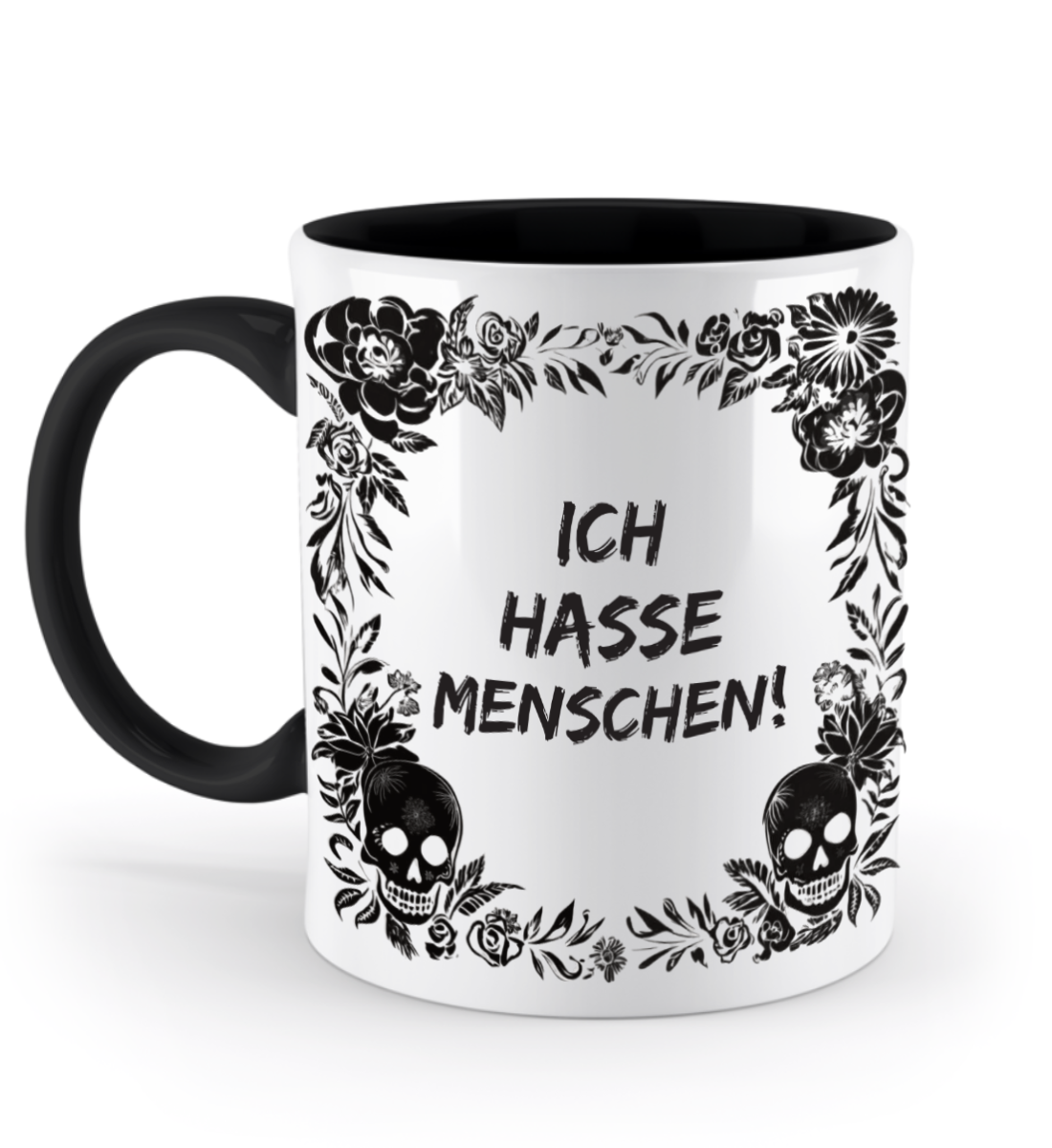 Tasse - Ich hasse Menschen! - Skull Statement