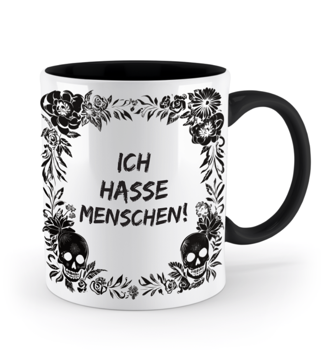 Tasse - Ich hasse Menschen! - Skull Statement