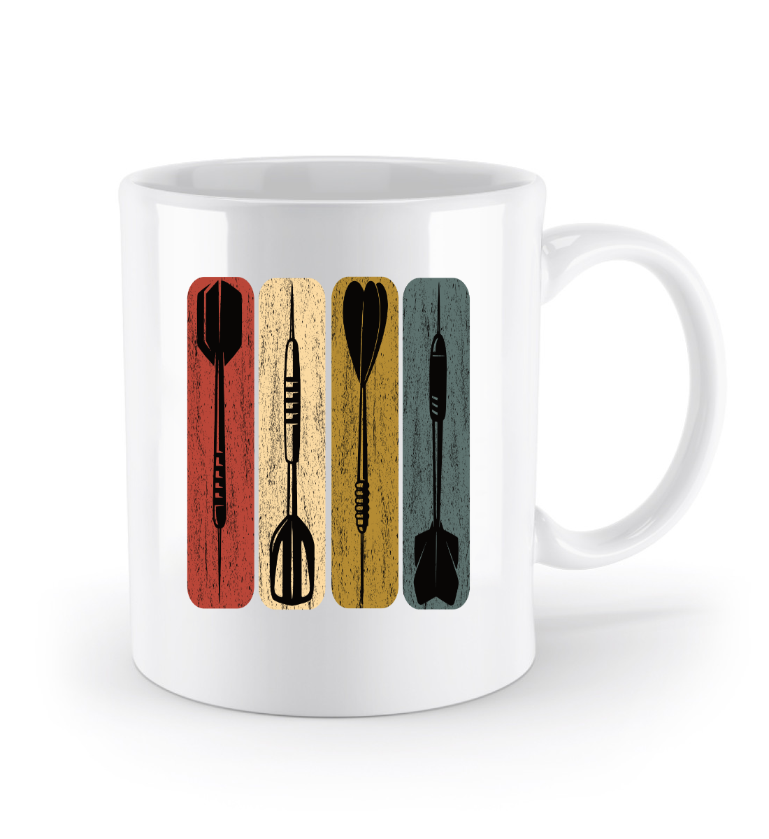 Dart retro, Dartpfeil - Standard Tasse - Schollys