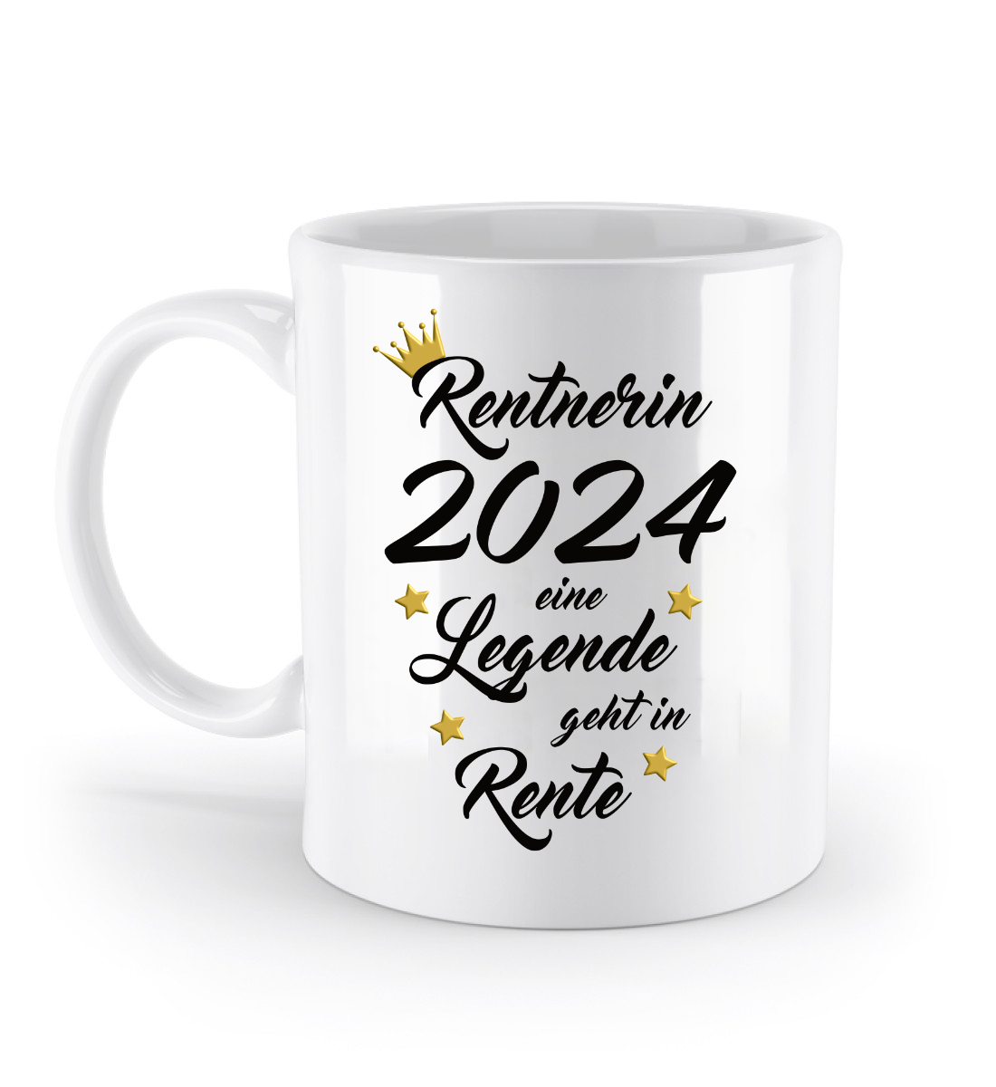 Tasse Rentnerin - eine Legende geht in Rente - personalisiert mit Jahr oder Name