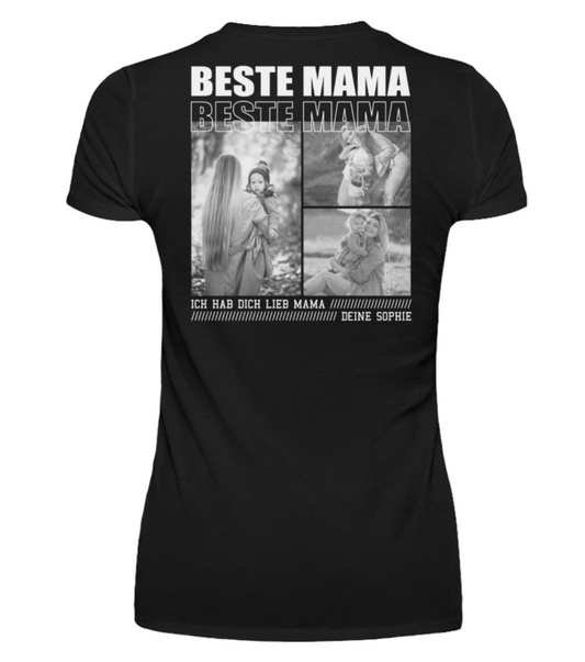 Damen T-Shirt – Beste Mama pers. - Backprint