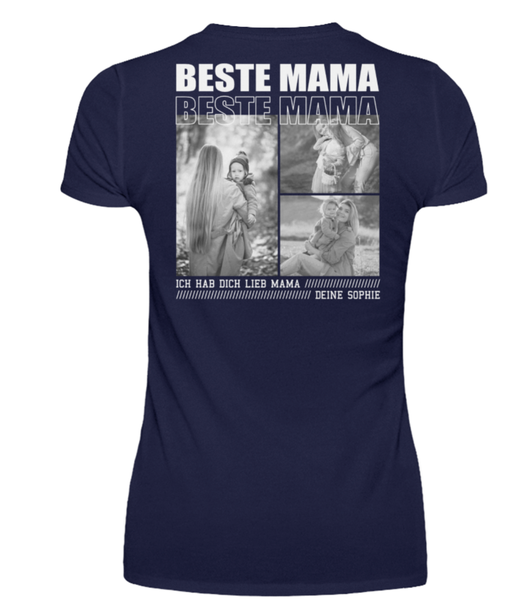 Damen T-Shirt – Beste Mama pers. - Backprint