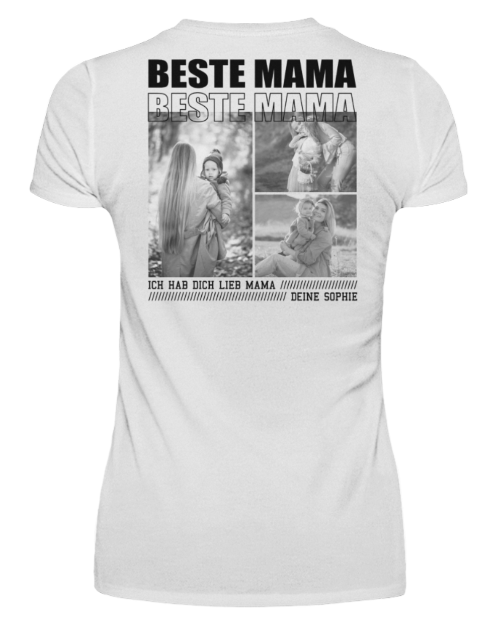 Damen T-Shirt – Beste Mama pers. - Backprint