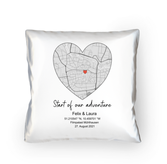 Valentinstag Kissen mit Karte personalisiert | Schollys
