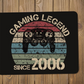 Gaming Mauspad "Gaming Legend since ..." personalisiert mit Jahreszahl | Schollys - Schollys