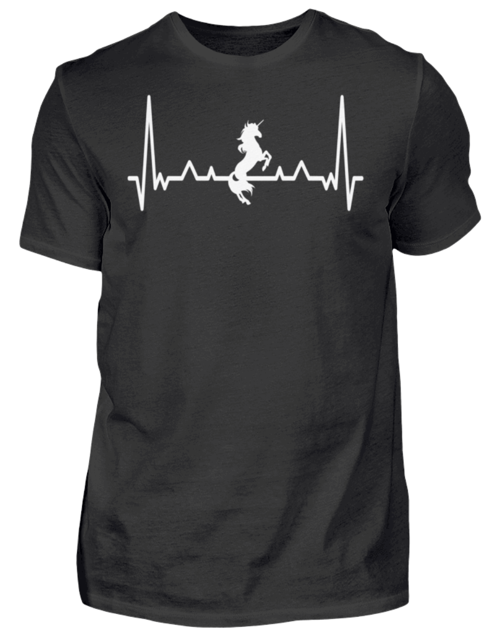 T-Shirt - Einhorn Herzschlag - Herren Shirt | Schollys