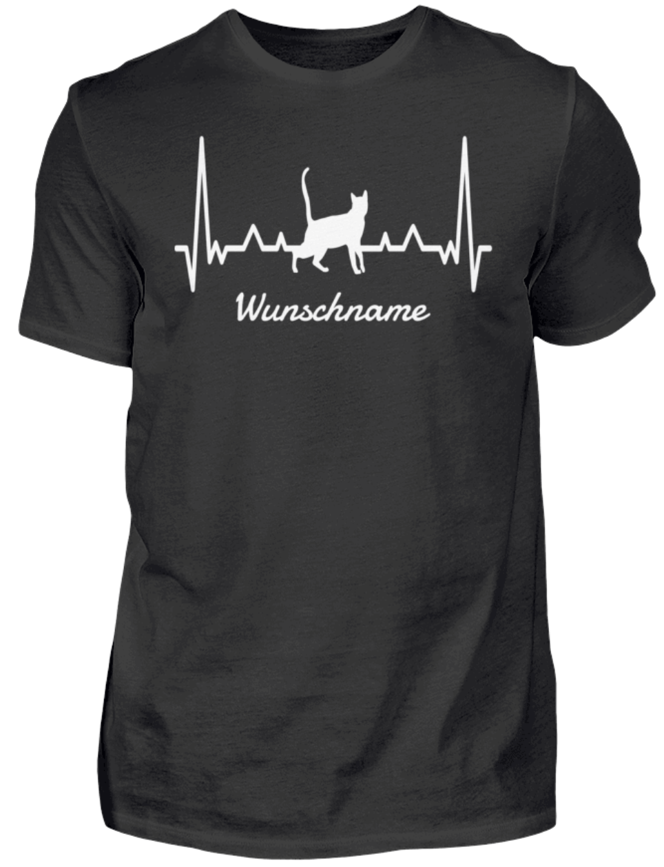 T-Shirt - Katze Herzschlag - Herren Shirt | Schollys