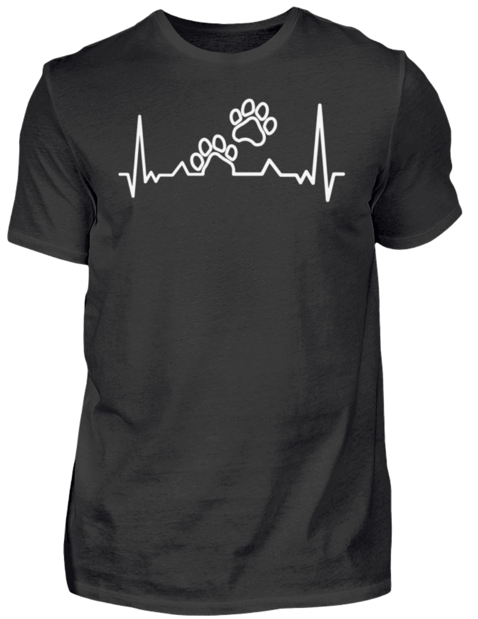 T-Shirt - Pfoten Herzschlag - Herren Shirt | Schollys