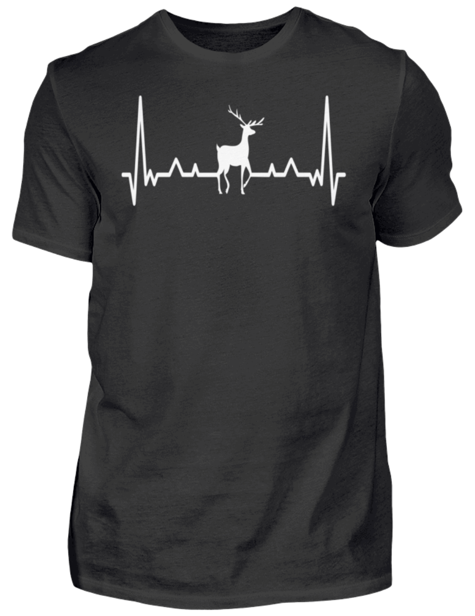 Jagd T-Shirt Hirsch im Herzschlag - personalisiert - Herren Shirt | Schollys