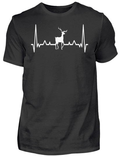 Jagd T-Shirt Hirsch im Herzschlag - personalisiert - Herren Shirt | Schollys
