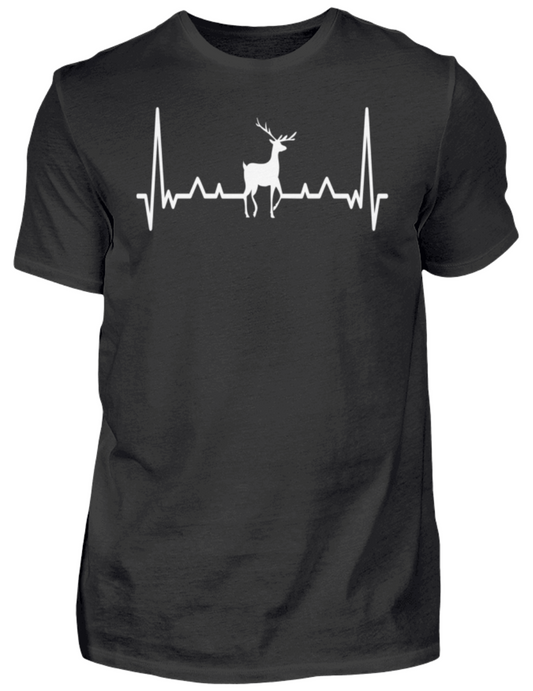 Jagd T-Shirt Hirsch im Herzschlag - personalisiert - Herren Shirt | Schollys - Schollys