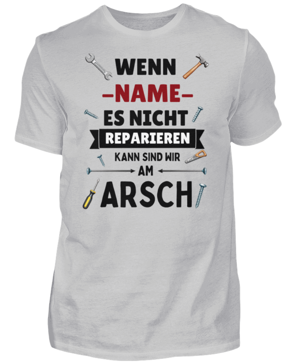 Problemlöser T-Shirt – Personalisierbarer Spruch für Handwerker - Herren Shirt | Schollys - Schollys