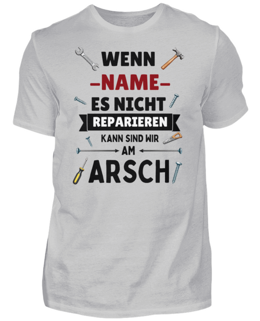Problemlöser T-Shirt – Personalisierbarer Spruch für Handwerker - Herren Shirt | Schollys - Schollys