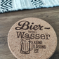 Untersetzter Kork graviert - personalisiert mit Logo Spruch oder Bild